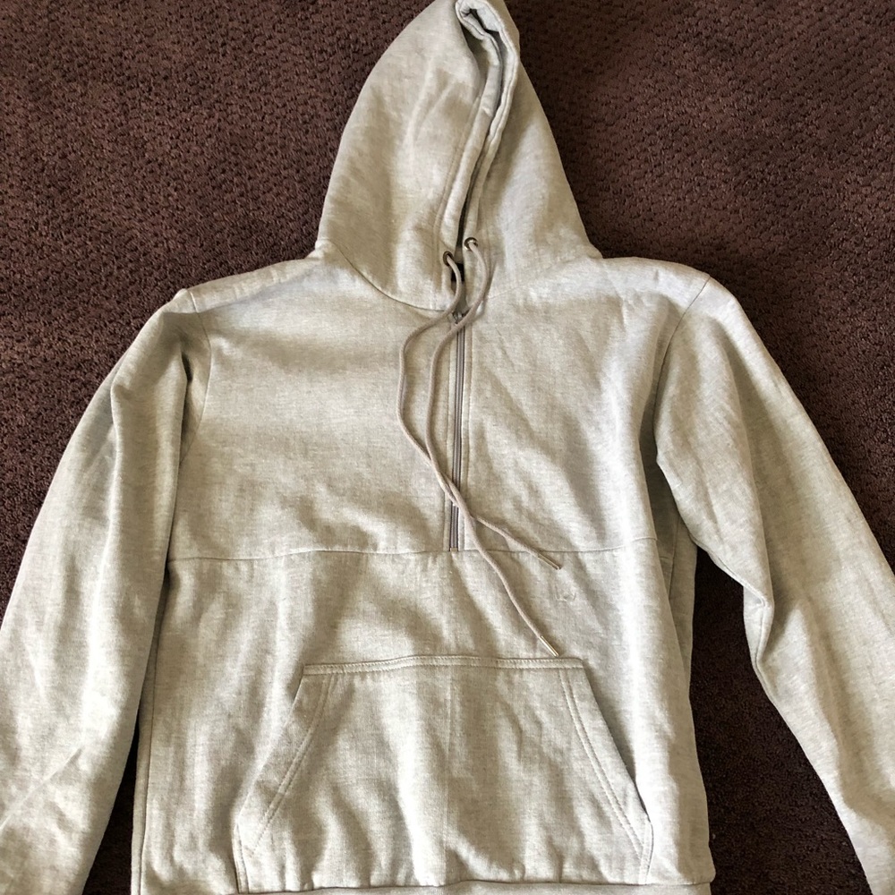 Pretty little thing quarter zip sweatshirt grey